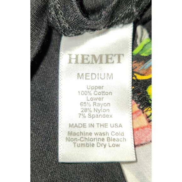 Hemet Medical Scrub Top Woman Size Medium Classic Monsters Halloween - Picture 3 of 4